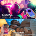 Miniatyrbilde 3 av 4: LED-lysstripe, 5 meter RGB-båndlys, Bluetooth-kontroll, 40-knappers fjernkontroll, Musikk-synkronisering