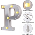 Miniatyrbillede 3 af 5: LED Marquee Bogstav Lys 26 Alfabet Lysende Bogstaver Skilt Perfekt Til Natlys Bryllup Fødselsdagsfest Julelampe Hjemmebar Dekoration B09 P