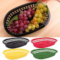 Miniatyrbillede 2 af 3: 100 stk./50 stk. Madkurv Oval Form Service Plastik Pommes Frites Fastfood Opbevaringsplader Til Restaurant Yellow 50 Pcs