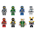 Pikkukuva 1 / 5: 8kpl Ninja Ninja -sarja Niya Lloyd Warrior X Palapeli Koottava Rakennuspalikka Minifiguuri Lelu