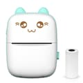 Mini Pocket Thermal Printer Wireless Bluetooth Photo Printing Machine White Blue