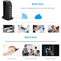 Miniatyrbillede 4 af 5: HD 4K Mini Wifi Oplader Kamera Skjult Real-time Overvågning Bevægelsesdetektering Loop Optagelse EU Plug