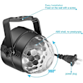 Miniatyrbild 3 av 5: Led Sound Activated Party Lights With Remote Control Dj Lighting Disco Ball Strobe Club Lamp 7 Modes Stage Par Light Magic Mini Led Stage Lights