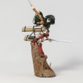 Miniatyrbild 5 av 5: Attack On Titan Mikasa Levi Ackerman Renewal Package Ver. Collection Figure Figurine Model Statue 25cm no box