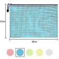 Miniatyrbild 3 av 5: Document Pocket A3, 10 Pieces A3 File Zippered Pockets, Mesh Plastic Zippered