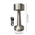 Miniatyrbilde 2 av 3: Oppladbar LED Bordlampe Berøringssensor Skrivebordslampe Soverom Restaurant Bar Dekor Bronze Dumbbell