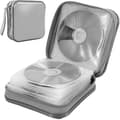40 Capacity Cd Case, Hard Plastic Dvd Case Portable Zipper Cd Case Silver