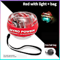 Pikkukuva 1 / 4: Rannekehyvä Itsekäynnistyvä Gyroskooppi Powerball Gyro Power Käsipallo Lihas Red light bag