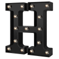 Miniatyrbilde 1 av 5: Nylig Designet LED Bokstavlys 26 Alfabet Svarte Dekorative Markiselamper For Bryllupsfest H