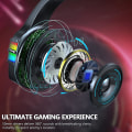 Miniatyrbild 3 av 5: Gaming Headset, Ps5, Ps4 Ultra-soft Earmuffs, Noise Cancelling Over Ear Headphones With Mic, Rgb Light, Bass Surround, For Ps5, Pc, Xbox One Controlle