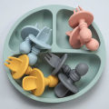 Miniatyrbillede 2 af 4: Babyske og Gaffelsæt til Træning Light Blue1