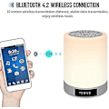 Miniatyrbild 4 av 5: Portable Bluetooth Speaker Dimmable Smart Touch Led Night Light(white)