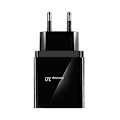 Miniatyrbilde 2 av 4: Bærbar Quick Charge 3.0 4-usb-porter 3.1a Reise Smart Adapter Telefonlader White EU Plug