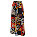 Pikkukuva 1 / 2: Naisten Hippie Löysät Leveälahkeiset Patchwork Boho Joogahousut Orange L