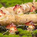 Miniatyrbild 4 av 4: Mushroom Decoration Led String Lights 10 Feet 30 Led Battery-powered Waterp