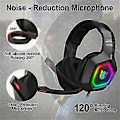 Miniatyrbillede 2 af 3: Onikuma K10 Kablet Gaming Headset Til Pc / Ps4 / Xbox Sort