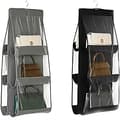Hanging Handbag Organizer, 2 Pieces 6 Pockets Dust Proof Storage Bag for Cabinet, Closet, Space Savi
