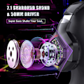 Miniatyrbild 2 av 3: Stereo Pc Gaming Headset With Noise Canceling Mic For Ps4 Ps5 Xbox Series K10 pro