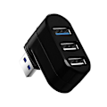 Miniatyrbild 1 av 5: Mini 3 Port Usb 3.0 Hub High Speed Data Transfer Breakout Box Adapter For Pc Laptop Usb Hub Black