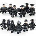 Miniatyrbillede 4 af 4: Sæt med 18 Minifigurer Militær Serie Skurk Mini Figurer Byggeklods Legetøj