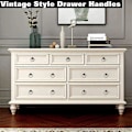 Miniatyrbild 3 av 4: 8pcs Vintage Cabinet Ring Knobs Round Antique Drawer Pulls Handle Bronze