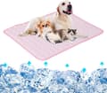 Dog Cooling Mat Sleeping Cooling Pad Washable Ice Silk Cool Blanket For Kennel Sofa Bed Pink S