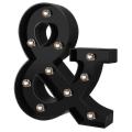 Miniatyrbillede 4 af 4: Nydesignede LED Bogstav Lys 26 Alfabet Sorte Dekorative Marquee Lamper Til Bryllupsfest B