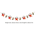 Miniatyrbild 5 av 5: 3/4/5 Pieces Christmas Banners Flags Paper Hanging Bunting Garl 4 3PCS