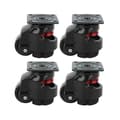 4pcs Heavy Duty Nylon Level Adjustment Caster Gd-40f High Quality Indu 42x42mm