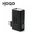 Miniatyrbild 2 av 4: Micro Usb Otg 90 Degree Adapter For Fire Stick Tv Snes Mini Classic Nes Mini With Power Supply, Left / Right Corner 2 IN1 OTG ADAPTER X1