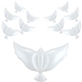 Miniatyrbillede 1 af 4: 10/20 Pak Hvide Fredsdue Balloner Flyvende Due Til Bryllupper, Jubilæer, Dåb, Fødselsdage Og Mindesmærker & Andre Lejligheder - miljøvenlig Biode 20pcs