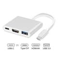 Pikkukuva 1 / 3: Adapteri USB Type-C uros - HDMI / USB 3.0 / Typec Hd4k