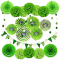 Miniatyrbillede 1 af 4: Festdekoration Papir Fan Blomst (5