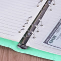 Miniatyrbild 4 av 5: A6 Pu Leather Budget Binder Refillable 6 Ring Notebook Binder For A6 Refill Paper green