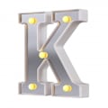 Miniatyrbillede 1 af 5: LED Marquee Bogstav Lys 26 Alfabet Lysende Bogstaver Skilt Perfekt Til Natlys Bryllup Fødselsdagsfest Julelampe Hjemmebar Dekoration B09 K
