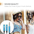 Pikkukuva 2 / 3: Audio Splitter -kaapeli 3,5 mm uros - 2 porttia naaras jatkojohto Aux-sovitin White Dual Earphone Port