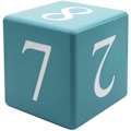 Miniatyrbillede 4 af 4: Træ Skrivebordsblok Kalender - Evighedsblok Måned Dato Display Hjemmekontor Dekoration, 15,5 x 9,9 x 7,4 cm Blue