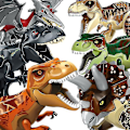 Miniatyrbillede 3 af 4: Samlede Byggeklodser Legetøj Dinosaur Verden Tyrannosaurus Børn Dyremodel Klodser Legetøj A2
