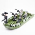 Miniatyrbild 3 av 4: Military Building Blocks Set Small Particles Assembled Building Blocks Minifigure Boy Children's Toys
