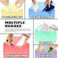 Miniatyrbild 4 av 4: 12 Pack Plastic Envelopes, A4 Clear File Organizer With Snaps,6 Colors