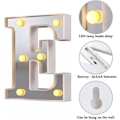 Miniatyrbillede 4 af 4: LED Marquee Bogstav Lys 26 Alfabet Lysende Bogstaver Skilt Perfekt Til Natlys Bryllup Fødselsdagsfest Julelampe Hjemmebar Dekoration B09 E