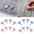 Miniatyrbilde 1 av 4: 4/8/16/24 stk. Sopp Dynetrekk Klyper Macaron Sklisikker Dynetrekk Klype Én Nøkkel For Å Låse Opp Dynetrekk Feste Klype Laken Grey 4 PCS