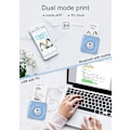 Miniatyrbild 3 av 4: Mini Smart Thermal Printer, Suitable For All Smart Phones, Memo Label Printer, Bluetooth Label Printer With 6 Rolls Of Printing Paper (blue)