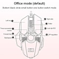 Miniatyrbild 2 av 5: Mechanical Gaming Mouse Wired, Adjustable Dpi For Professional Black