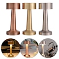 Miniatyrbild 1 av 4: Rechargeable Led Table Lamp Touch Sensor Desk Light Bedroom Restaurant Bar Decor Bronze Dumbbell