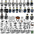 Miniatyrbild 1 av 2: 22 Pieces Of Military Police Building Blocks Minifigure Diy Small Particles Assembled Doll Ornaments