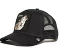 Panther Mesh Cap Summer Baseball Cap Trucker Cap LONE WOLF Black