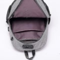 Miniatyrbild 3 av 5: Student School Bag Usb Charging Travel Bag Computer Backpack Dark gray