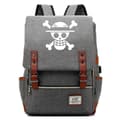 One Piece Luffy White Beard Luo Junior Student Schoolbag USB Color-33