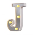 Miniatyrbillede 1 af 4: LED Marquee Bogstav Lys 26 Alfabet Lysende Bogstaver Skilt Perfekt Til Natlys Bryllup Fødselsdagsfest Julelampe Hjemmebar Dekoration B09 J
